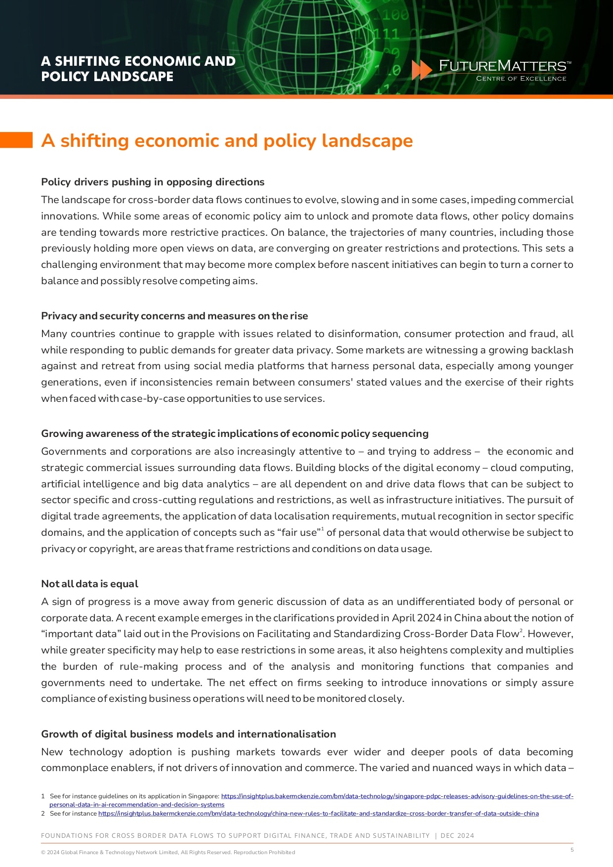 Foundations For Cross Border Data Flows To Support Digital Finance